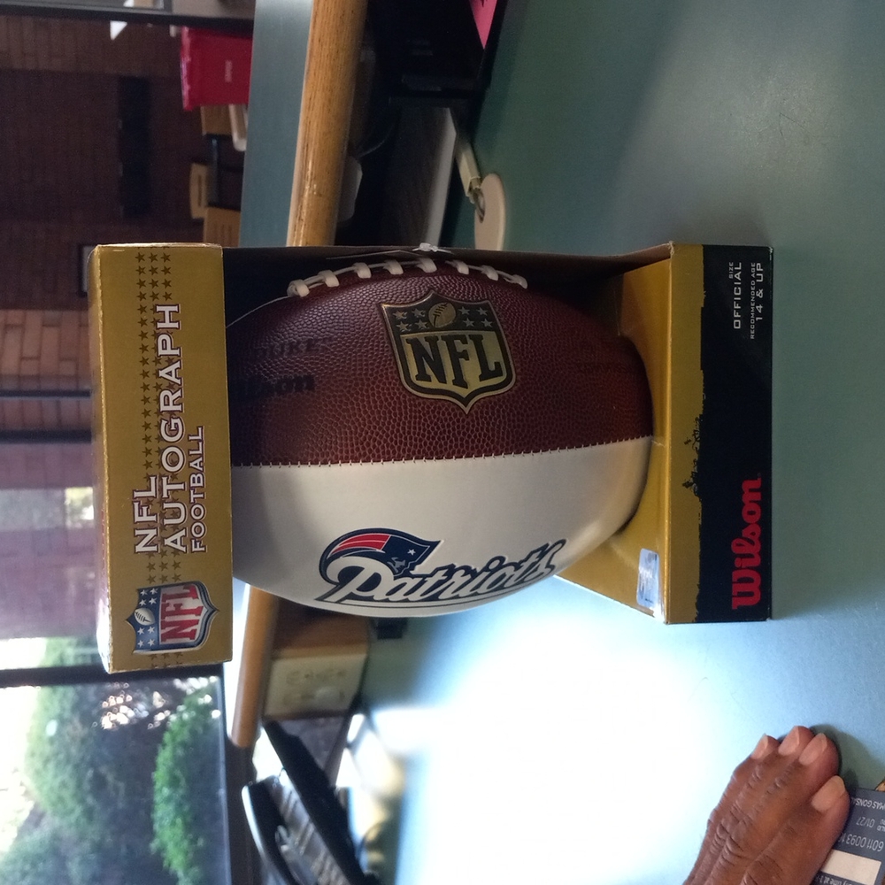 Autographed football